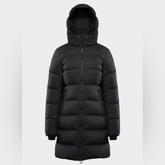 Aritzia The SuperSnug Puff Mid Puffer Jacket in Black Size Medium - Picture 8 of 15